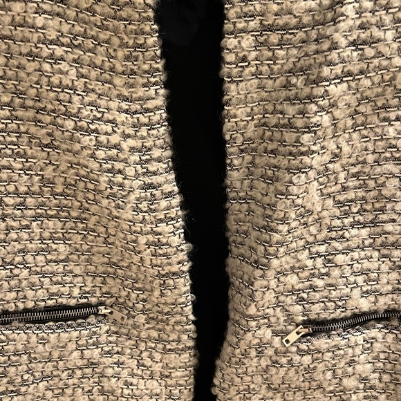 Women's Tweed Jacket - White and Black - Picture 2 of 5